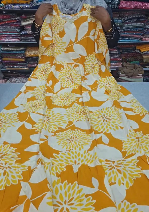 Premium Rayon Full Length Maxi Gown | MG83